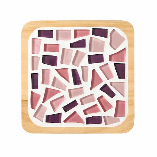 4" Square Pink Coaster Mosaic Kit by Make Market®